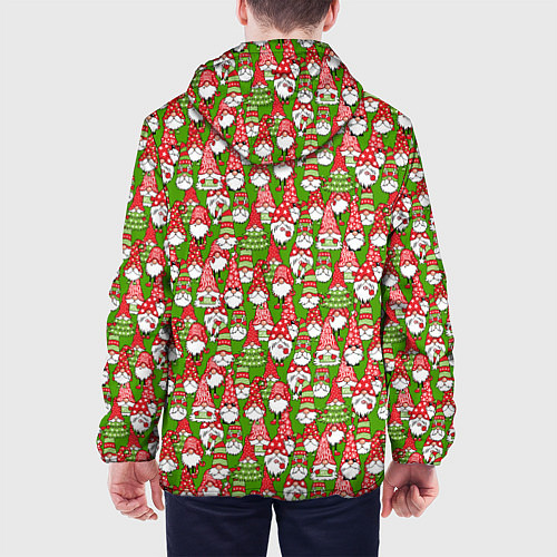 Мужская куртка Рождественские гномы / 3D-Белый – фото 4