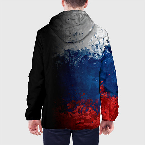 Мужская куртка Флаг Russian Federation / 3D-Черный – фото 4