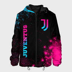 Мужская куртка Juventus - neon gradient: надпись, символ