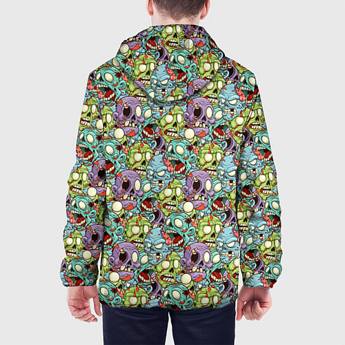 Мужская куртка Зомби и кровь / 3D-Белый – фото 4