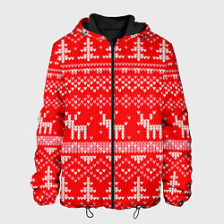 Мужская куртка Рождественский красный свитер с оленями