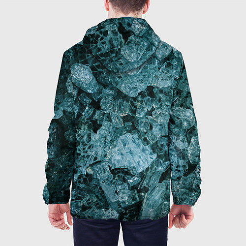 Мужская куртка Голубые кристаллы / 3D-Белый – фото 4