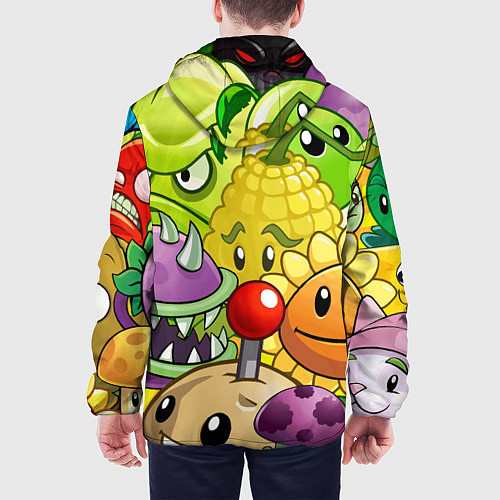 Мужская куртка Растения против зомби / 3D-Белый – фото 4