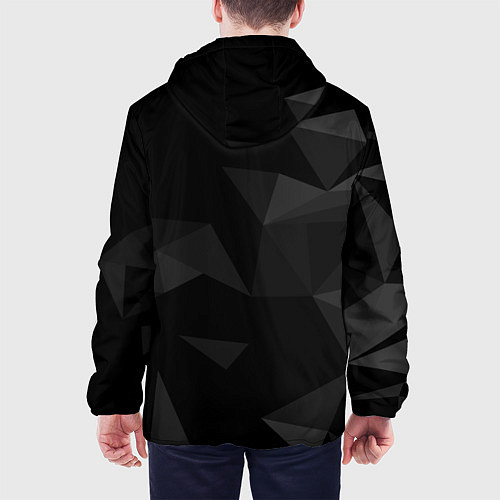 Мужская куртка Lamborghini серые треугольники / 3D-Черный – фото 4