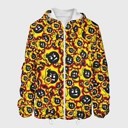 Куртка с капюшоном мужская Serious Sam logo pattern, цвет: 3D-белый