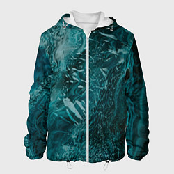 Мужская куртка Волны абстрактной воды и красок