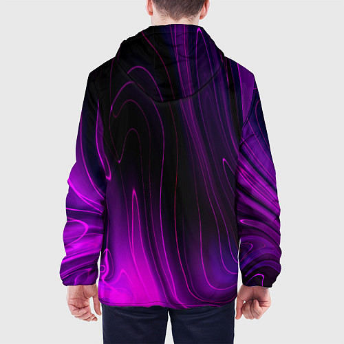 Мужская куртка Slipknot violet plasma / 3D-Черный – фото 4
