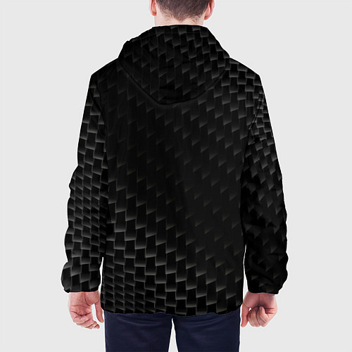 Мужская куртка Toyota карбоновый фон / 3D-Черный – фото 4