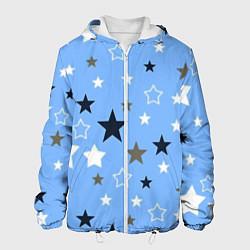 Мужская куртка Звёзды на голубом фоне