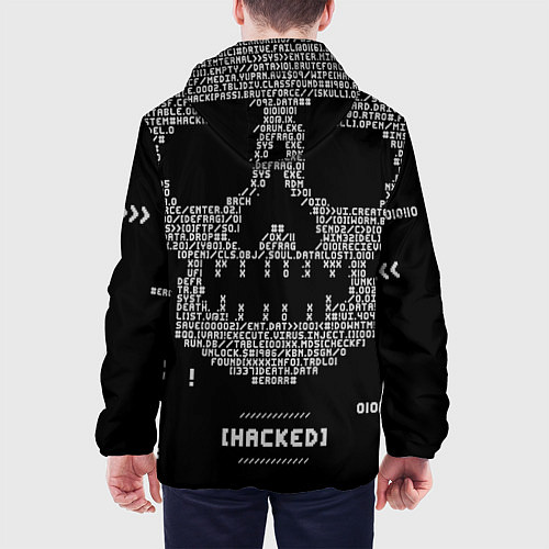 Мужская куртка Hacked skull / 3D-Белый – фото 4