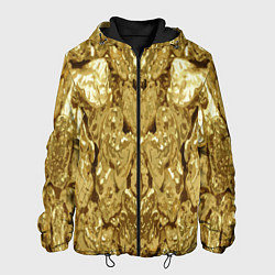 Куртка с капюшоном мужская Золотая кожа, цвет: 3D-черный