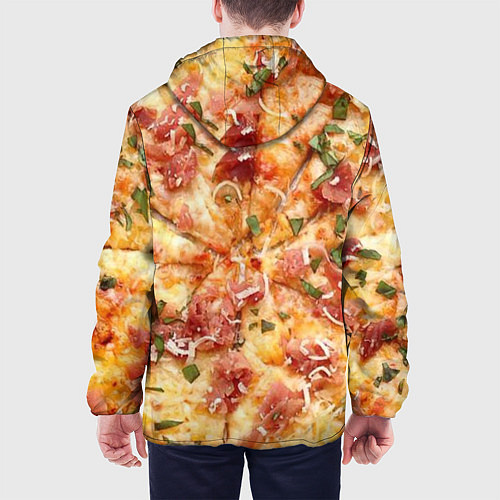 Мужская куртка Вкусная пицца / 3D-Белый – фото 4