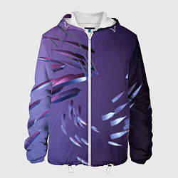 Мужская куртка Фиолетовый абстрактный фон и стеклянные лезвия