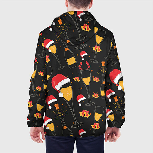 Мужская куртка Брызги шампанского / 3D-Белый – фото 4
