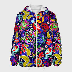 Мужская куртка Multicolored floral patterns