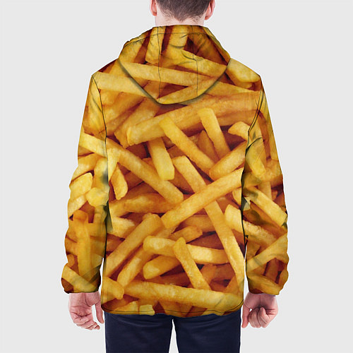 Мужская куртка Картошка фри / 3D-Белый – фото 4