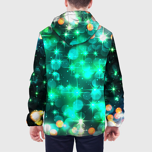 Мужская куртка Космический принт и звездное сияние вселенной / 3D-Белый – фото 4