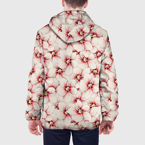 Мужская куртка Нежность цветов / 3D-Белый – фото 4