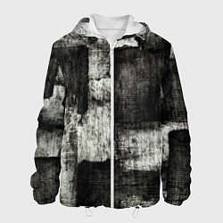 Мужская куртка Белый и чёрный абстракт