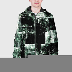Куртка с капюшоном мужская Малахит, цвет: 3D-черный — фото 2