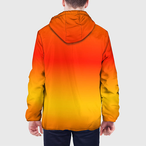 Мужская куртка Переливы оранжевого / 3D-Белый – фото 4
