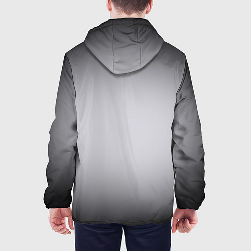 Мужская куртка Серебристый градиент / 3D-Черный – фото 4
