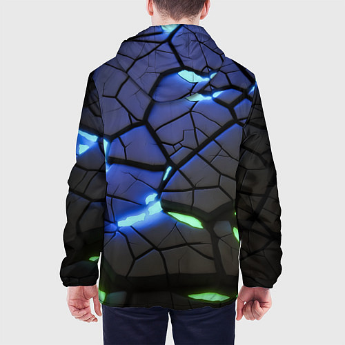 Мужская куртка Светящаяся лава / 3D-Белый – фото 4