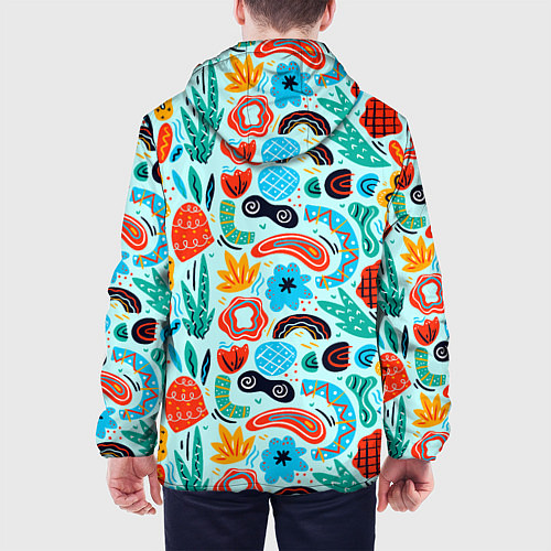 Мужская куртка Colorful patterns / 3D-Черный – фото 4