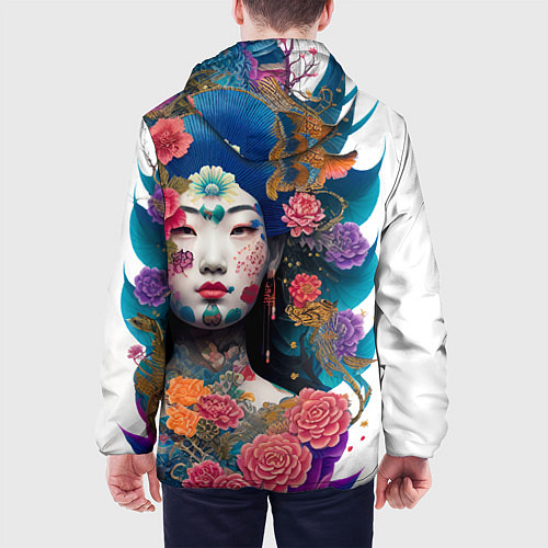 Мужская куртка Japan style - tattoo - art / 3D-Черный – фото 4