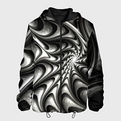 Мужская куртка Abstract fractal grey