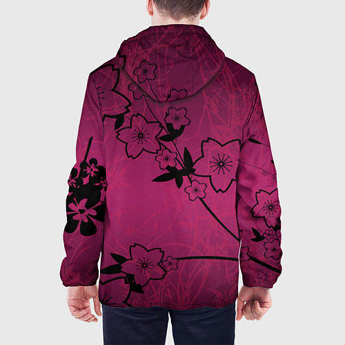 Мужская куртка Pink Flower / 3D-Белый – фото 4