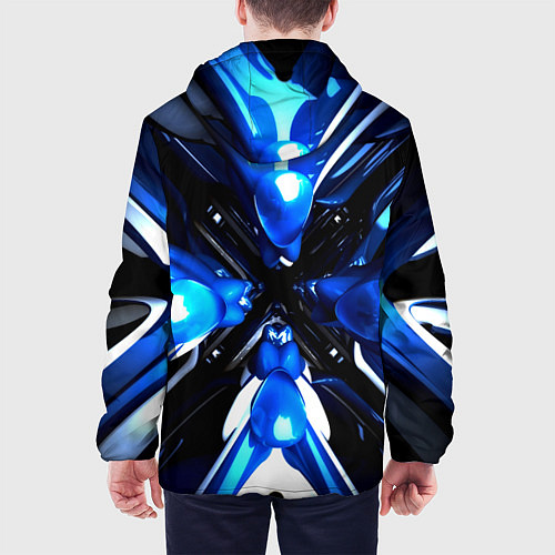 Мужская куртка Digital abstract fractal / 3D-Белый – фото 4