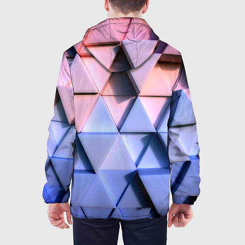 Мужская куртка Triangle gradient / 3D-Черный – фото 4
