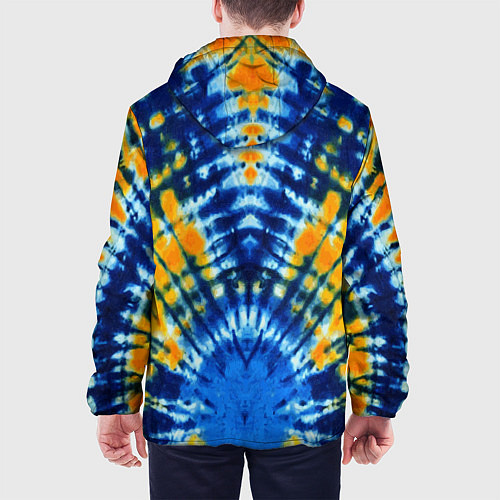 Мужская куртка Tie dye стиль хиппи / 3D-Черный – фото 4