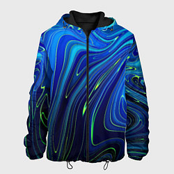 Куртка с капюшоном мужская Blurred colors, цвет: 3D-черный