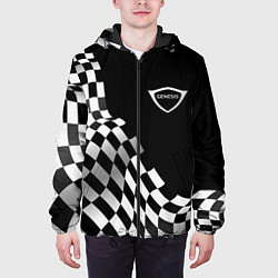 Куртка с капюшоном мужская Genesis racing flag, цвет: 3D-черный — фото 2