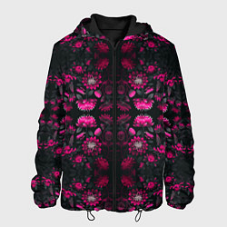 Мужская куртка Ярко-розовые неоновые лилии