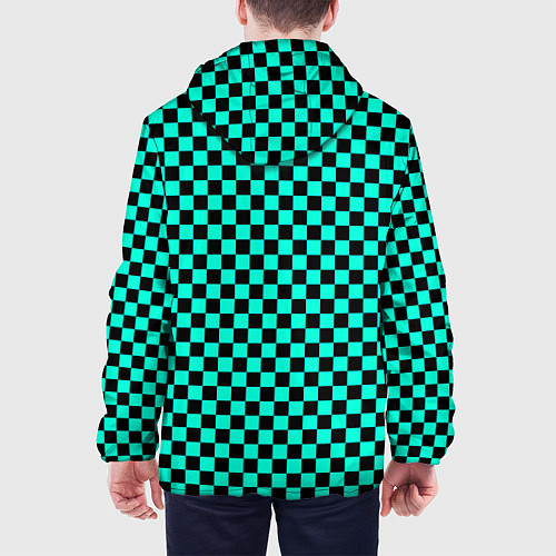 Мужская куртка Принт квадраты / 3D-Белый – фото 4