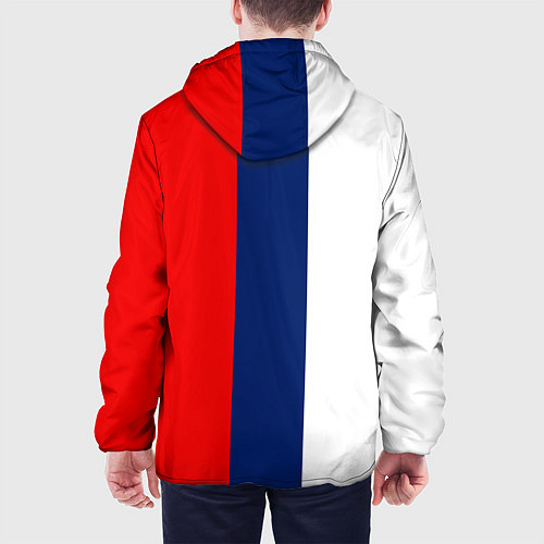 Мужская куртка Russia national team: white blue red / 3D-Белый – фото 4