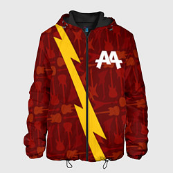 Куртка с капюшоном мужская Asking Alexandria гитары и молния, цвет: 3D-черный