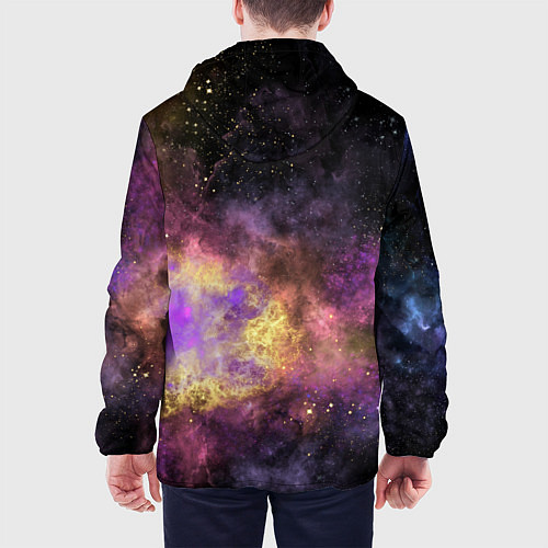 Мужская куртка Космос рождение звезды / 3D-Черный – фото 4