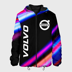 Куртка с капюшоном мужская Volvo speed lights, цвет: 3D-черный