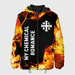 Куртка с капюшоном мужская My Chemical Romance и пылающий огонь, цвет: 3D-черный