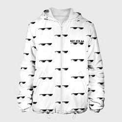 Куртка с капюшоном мужская Pixel glass - вот это да, цвет: 3D-белый