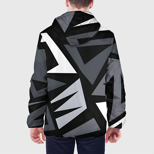 Мужская куртка Геометрический камуфляж / 3D-Белый – фото 4