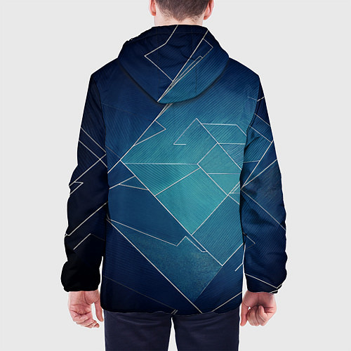 Мужская куртка Геометрическая бесконечность / 3D-Белый – фото 4