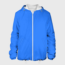 Мужская куртка Однотонный неоновый синий цвет