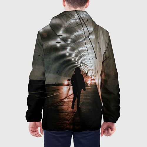Мужская куртка Ночной тоннель / 3D-Черный – фото 4