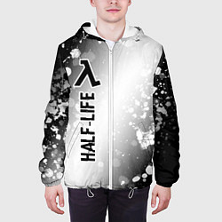 Куртка с капюшоном мужская Half-Life glitch на светлом фоне: по-вертикали, цвет: 3D-белый — фото 2