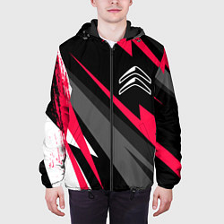 Куртка с капюшоном мужская Citroen fast lines, цвет: 3D-черный — фото 2